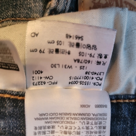 LEVI'S Straight Leg 505 Jeans Size 12 Short - Picture 8 of 8
